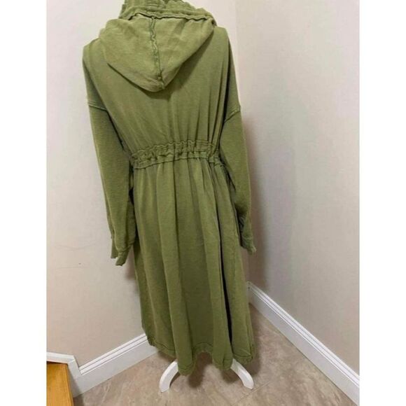 NWT Free People keep Me cardi long hoodie duster Cardigan Jacket Size L - Picture 6 of 9